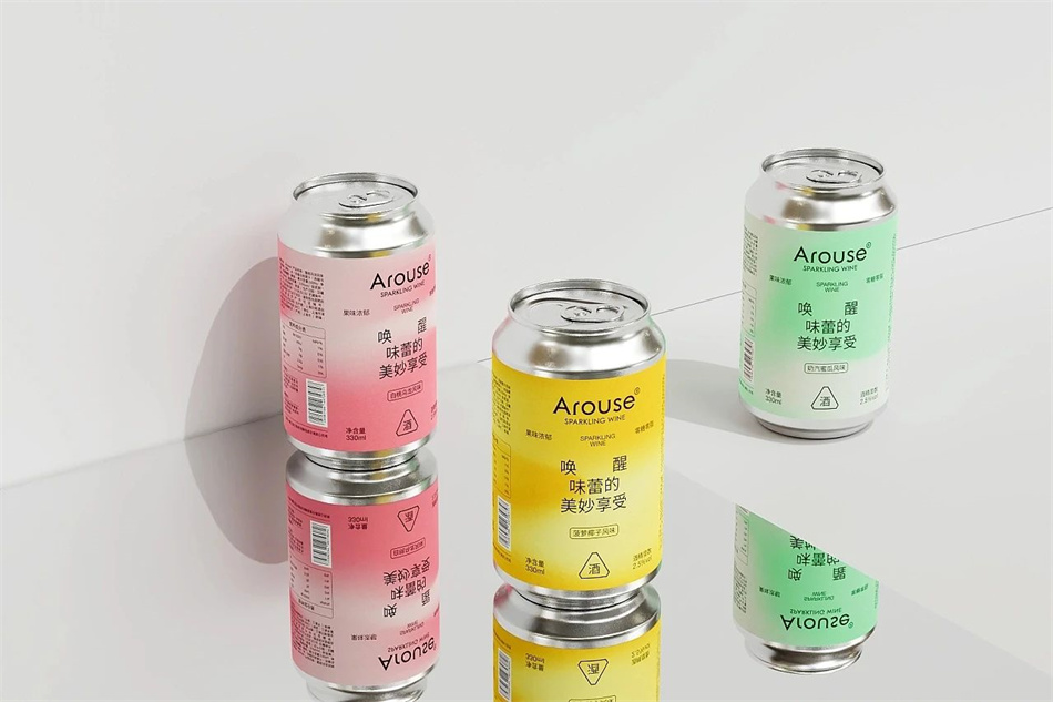 Arouse果味氣泡酒品牌包裝設(shè)計(jì)