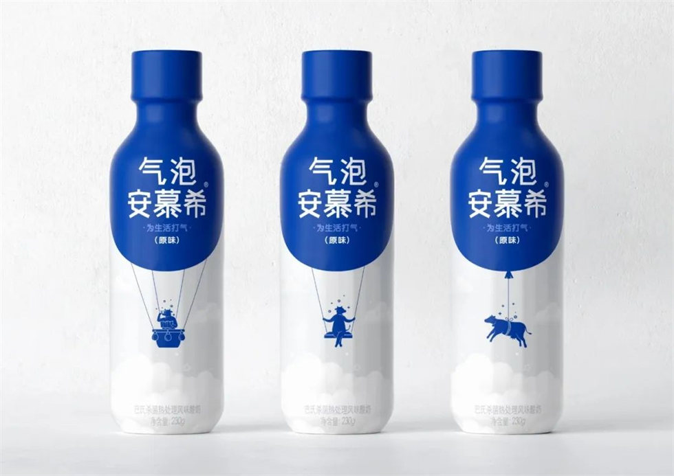 安慕希泡泡酸奶包裝設(shè)計(jì)